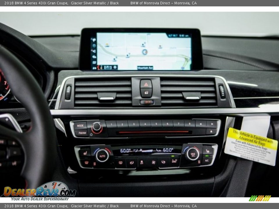 2018 BMW 4 Series 430i Gran Coupe Glacier Silver Metallic / Black Photo #6
