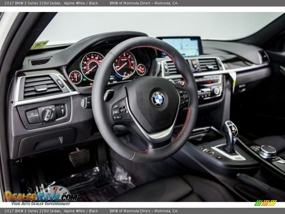 2017 BMW 3 Series 328d Sedan Alpine White / Black Photo #5