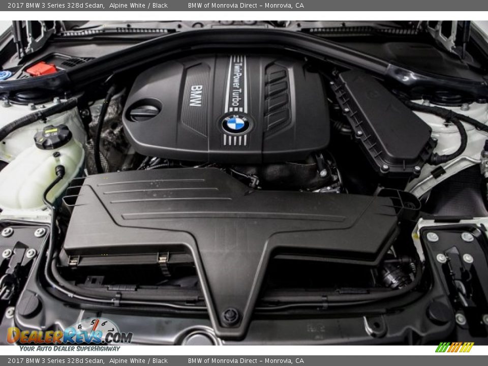 2017 BMW 3 Series 328d Sedan Alpine White / Black Photo #8