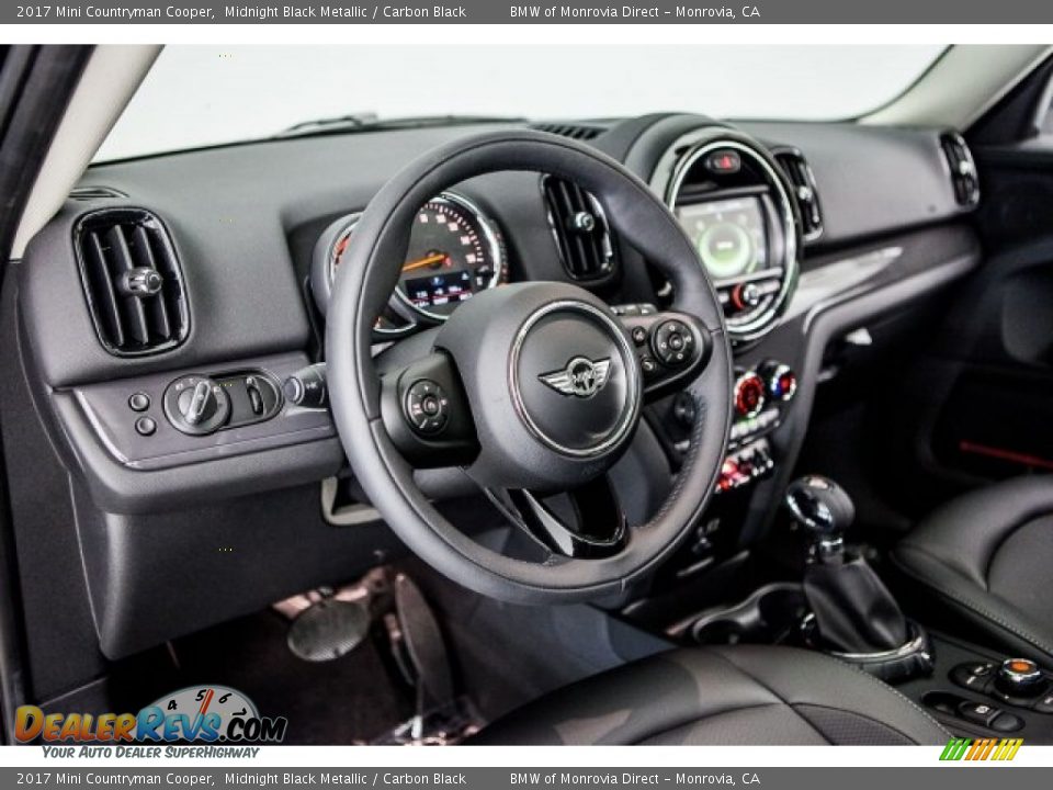 2017 Mini Countryman Cooper Midnight Black Metallic / Carbon Black Photo #5