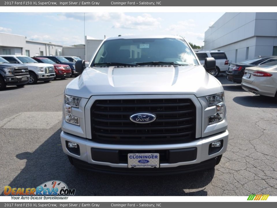 2017 Ford F150 XL SuperCrew Ingot Silver / Earth Gray Photo #4