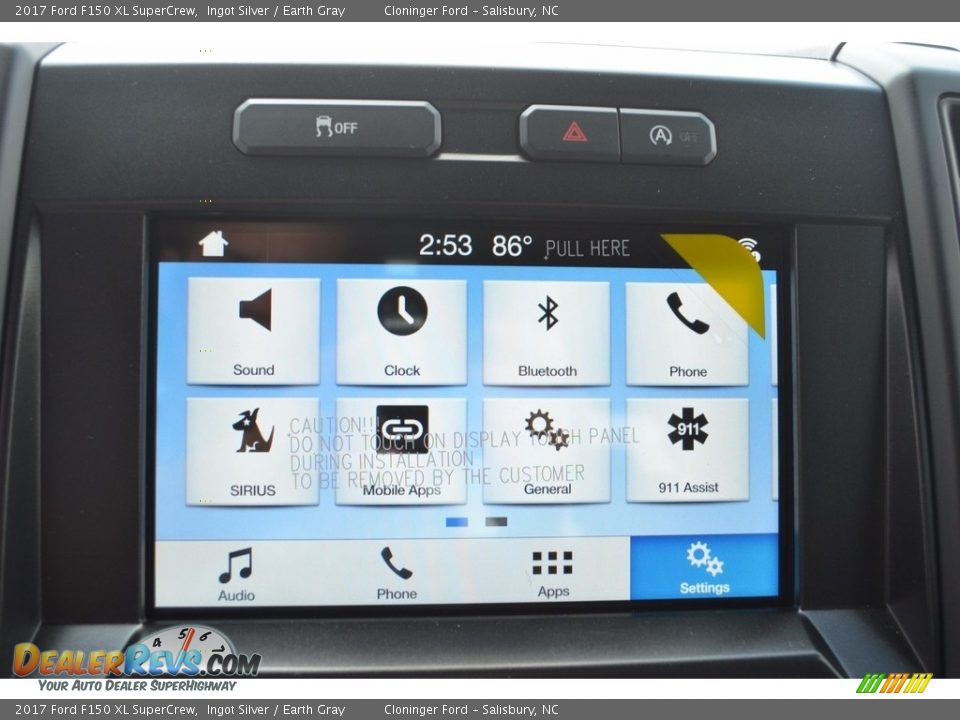 2017 Ford F150 XL SuperCrew Ingot Silver / Earth Gray Photo #12