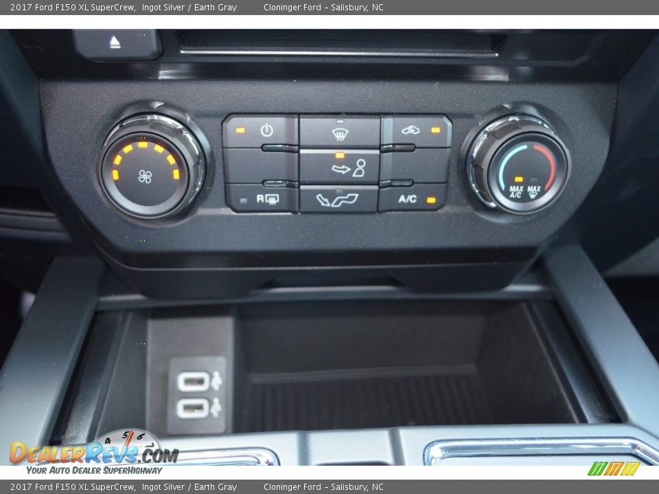 2017 Ford F150 XL SuperCrew Ingot Silver / Earth Gray Photo #15