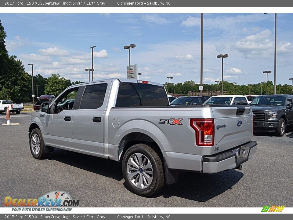 2017 Ford F150 XL SuperCrew Ingot Silver / Earth Gray Photo #19