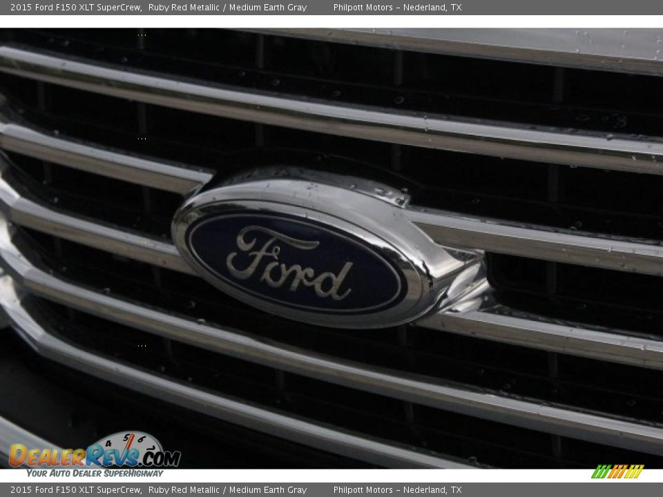 2015 Ford F150 XLT SuperCrew Ruby Red Metallic / Medium Earth Gray Photo #4