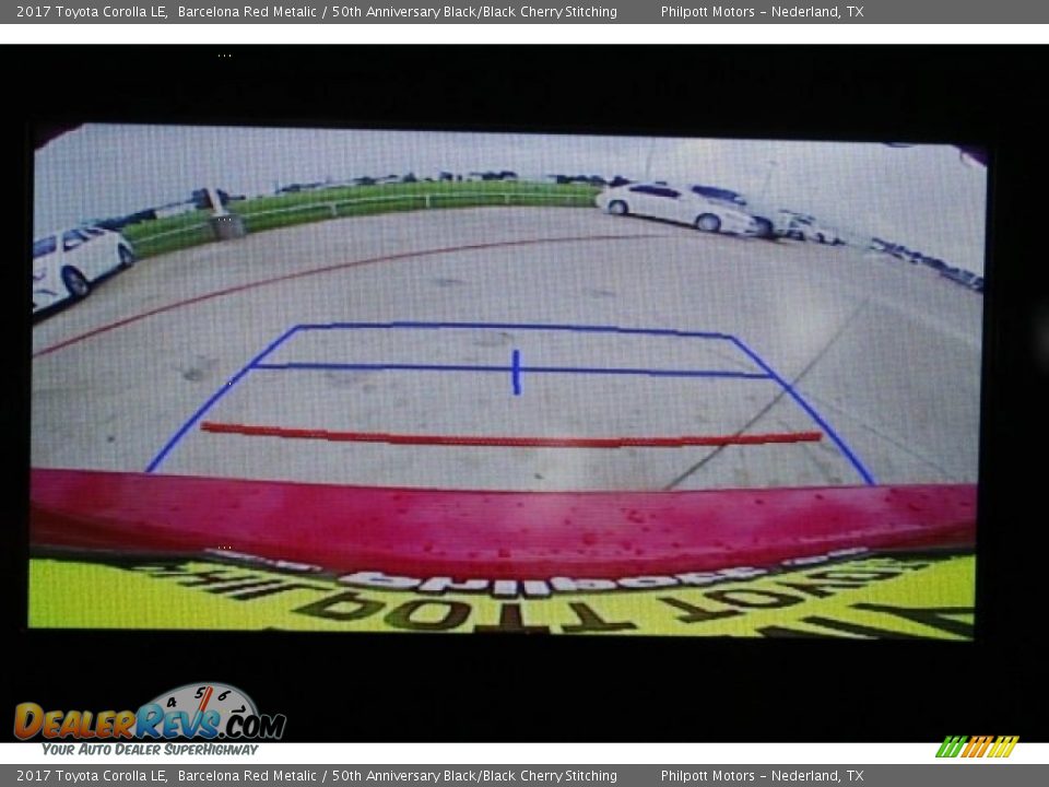 2017 Toyota Corolla LE Barcelona Red Metalic / 50th Anniversary Black/Black Cherry Stitching Photo #11