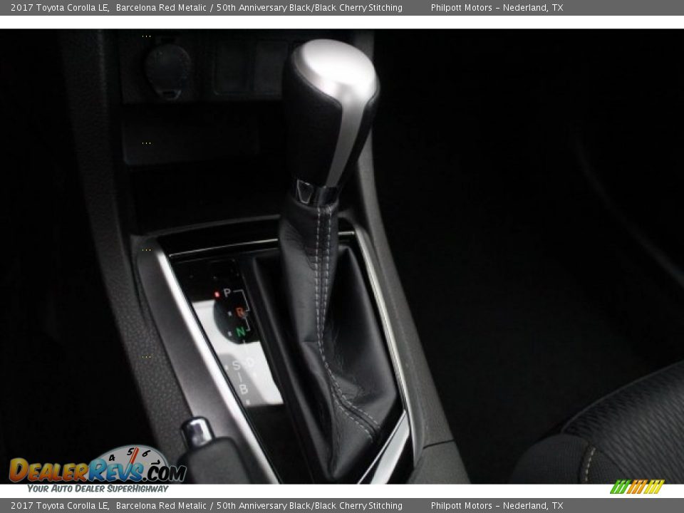2017 Toyota Corolla LE Barcelona Red Metalic / 50th Anniversary Black/Black Cherry Stitching Photo #12