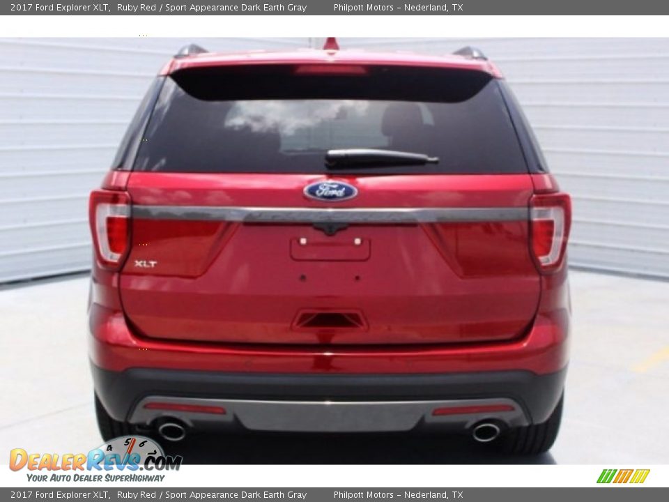 2017 Ford Explorer XLT Ruby Red / Sport Appearance Dark Earth Gray Photo #7