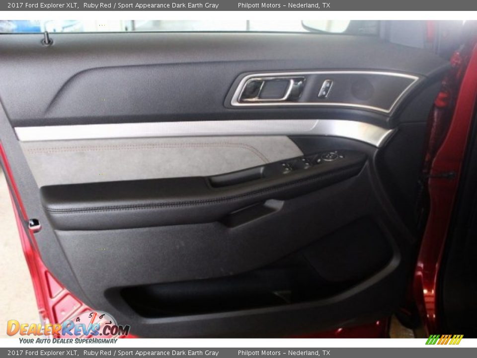 2017 Ford Explorer XLT Ruby Red / Sport Appearance Dark Earth Gray Photo #9