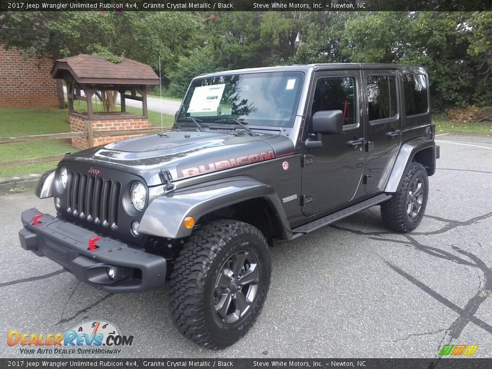 2017 Jeep Wrangler Unlimited Rubicon 4x4 Granite Crystal Metallic / Black Photo #2