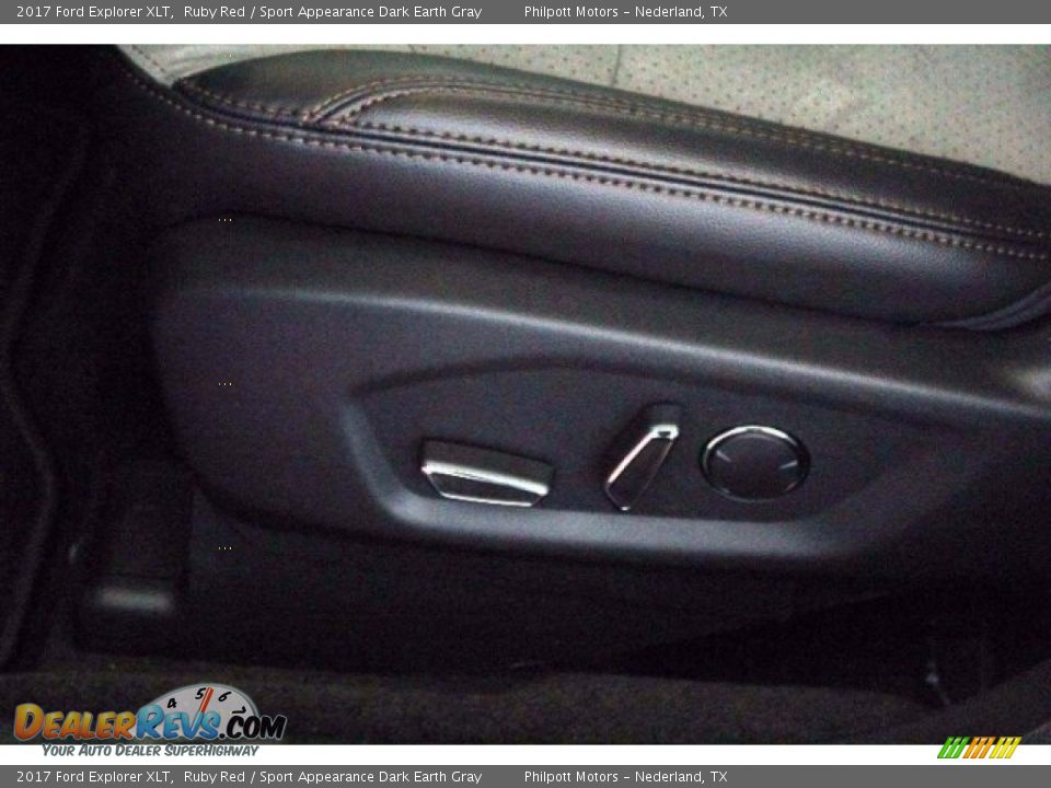 2017 Ford Explorer XLT Ruby Red / Sport Appearance Dark Earth Gray Photo #12