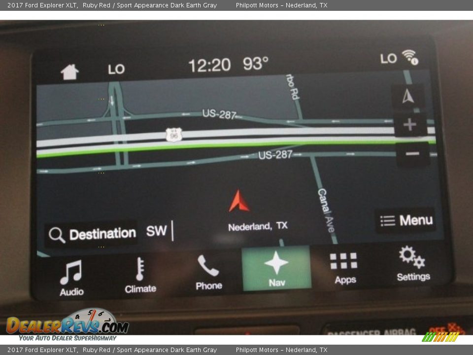 2017 Ford Explorer XLT Ruby Red / Sport Appearance Dark Earth Gray Photo #13