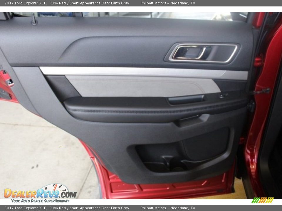 2017 Ford Explorer XLT Ruby Red / Sport Appearance Dark Earth Gray Photo #22