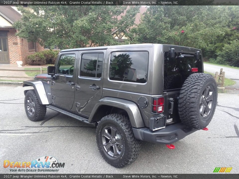 2017 Jeep Wrangler Unlimited Rubicon 4x4 Granite Crystal Metallic / Black Photo #8