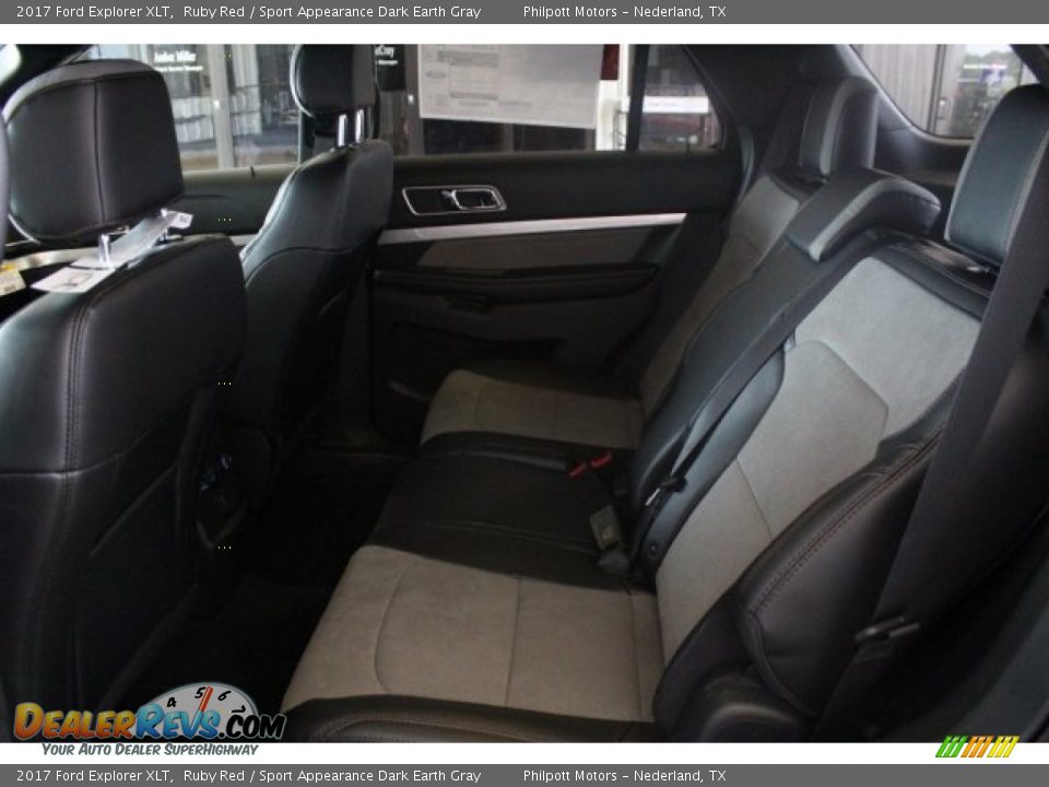 2017 Ford Explorer XLT Ruby Red / Sport Appearance Dark Earth Gray Photo #23
