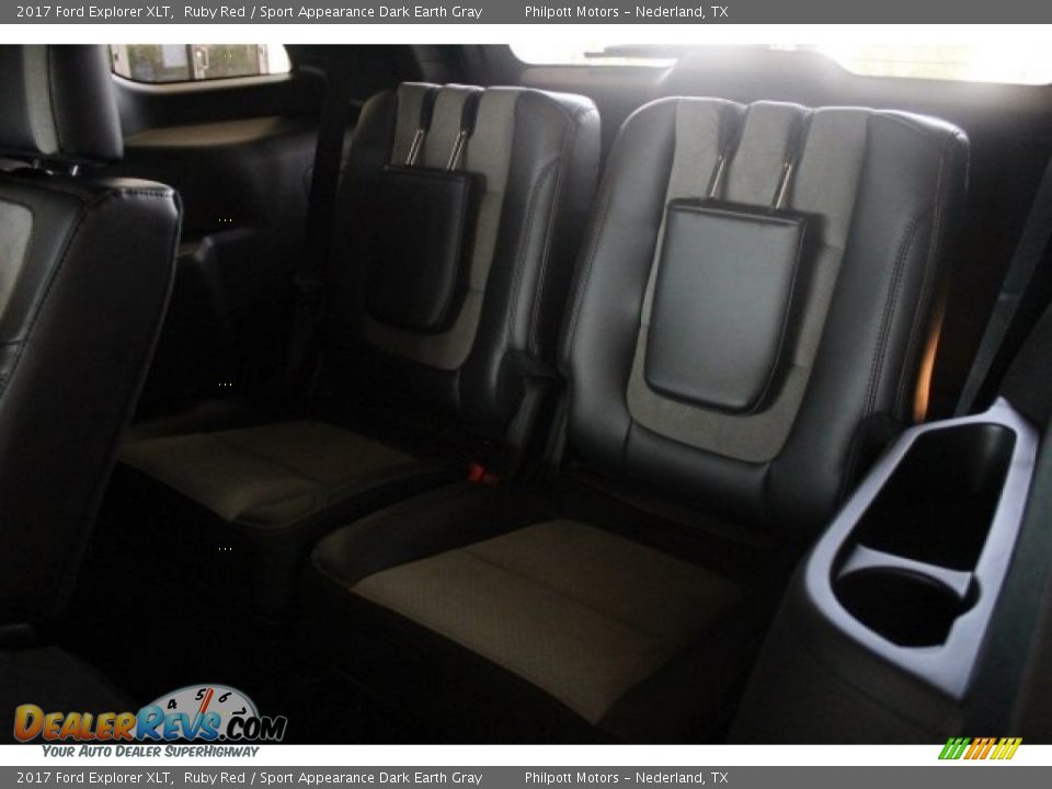 2017 Ford Explorer XLT Ruby Red / Sport Appearance Dark Earth Gray Photo #24