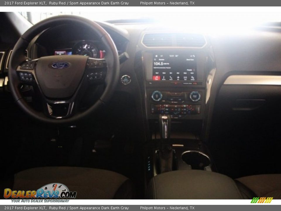 2017 Ford Explorer XLT Ruby Red / Sport Appearance Dark Earth Gray Photo #26