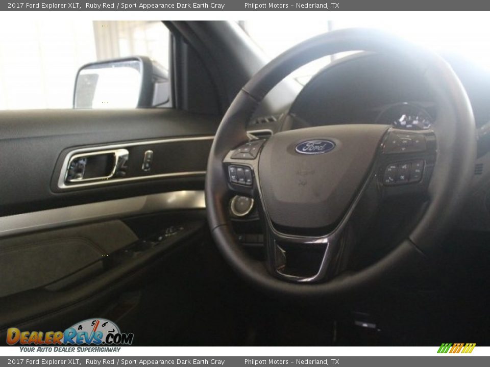 2017 Ford Explorer XLT Ruby Red / Sport Appearance Dark Earth Gray Photo #27