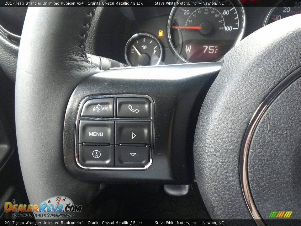 2017 Jeep Wrangler Unlimited Rubicon 4x4 Granite Crystal Metallic / Black Photo #17