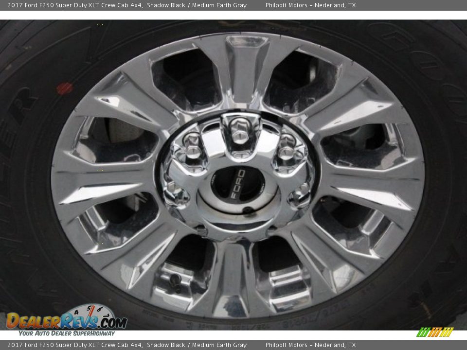 2017 Ford F250 Super Duty XLT Crew Cab 4x4 Shadow Black / Medium Earth Gray Photo #4