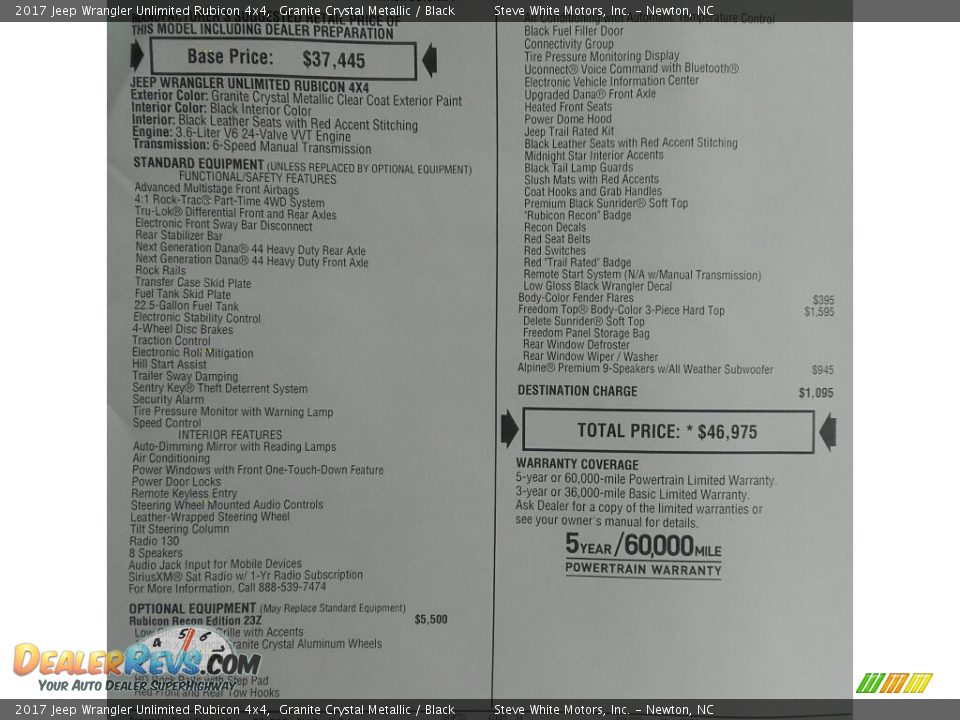 2017 Jeep Wrangler Unlimited Rubicon 4x4 Granite Crystal Metallic / Black Photo #31
