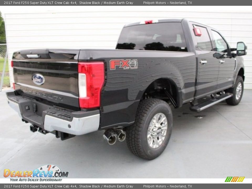 2017 Ford F250 Super Duty XLT Crew Cab 4x4 Shadow Black / Medium Earth Gray Photo #7