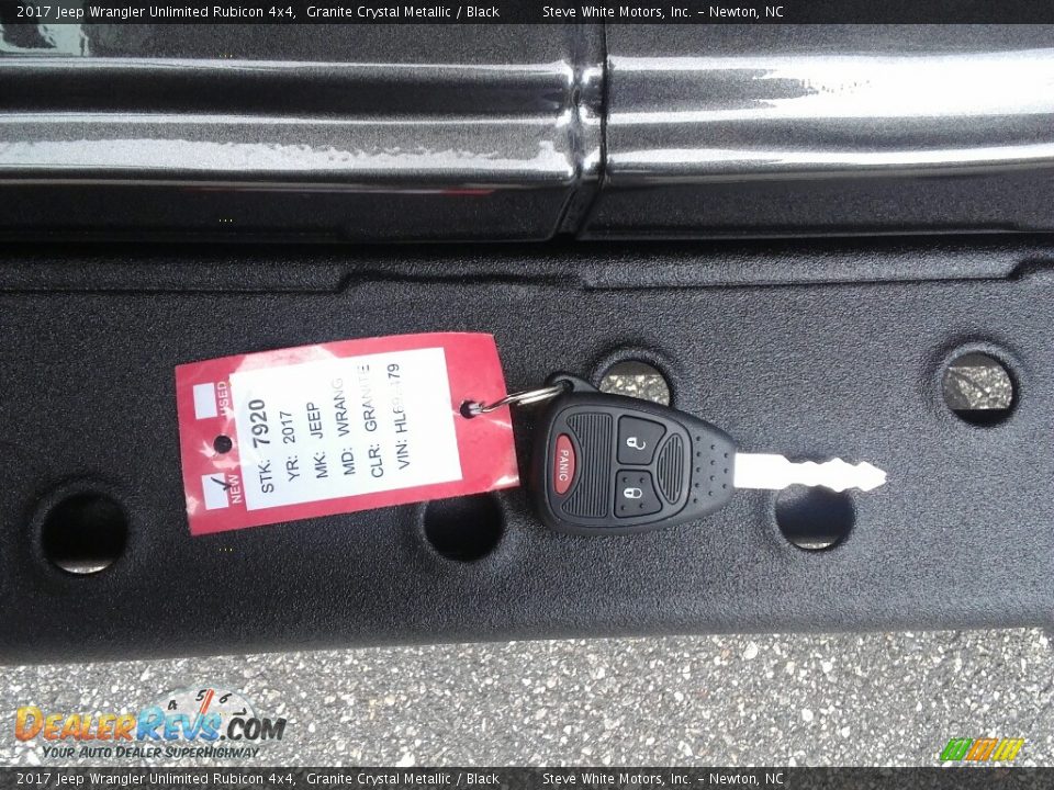 2017 Jeep Wrangler Unlimited Rubicon 4x4 Granite Crystal Metallic / Black Photo #33