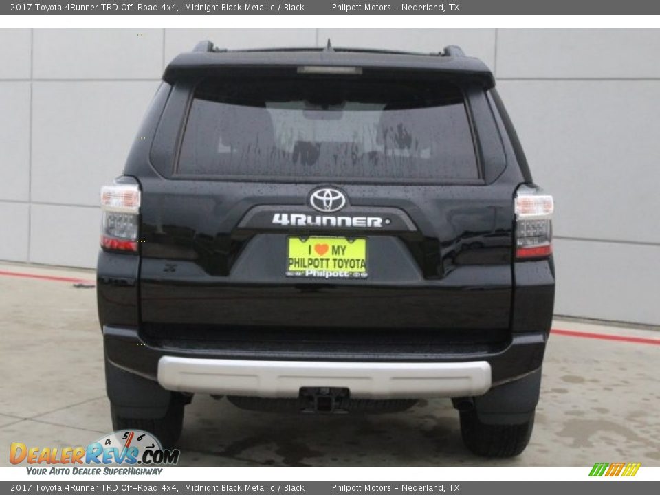 2017 Toyota 4Runner TRD Off-Road 4x4 Midnight Black Metallic / Black Photo #7