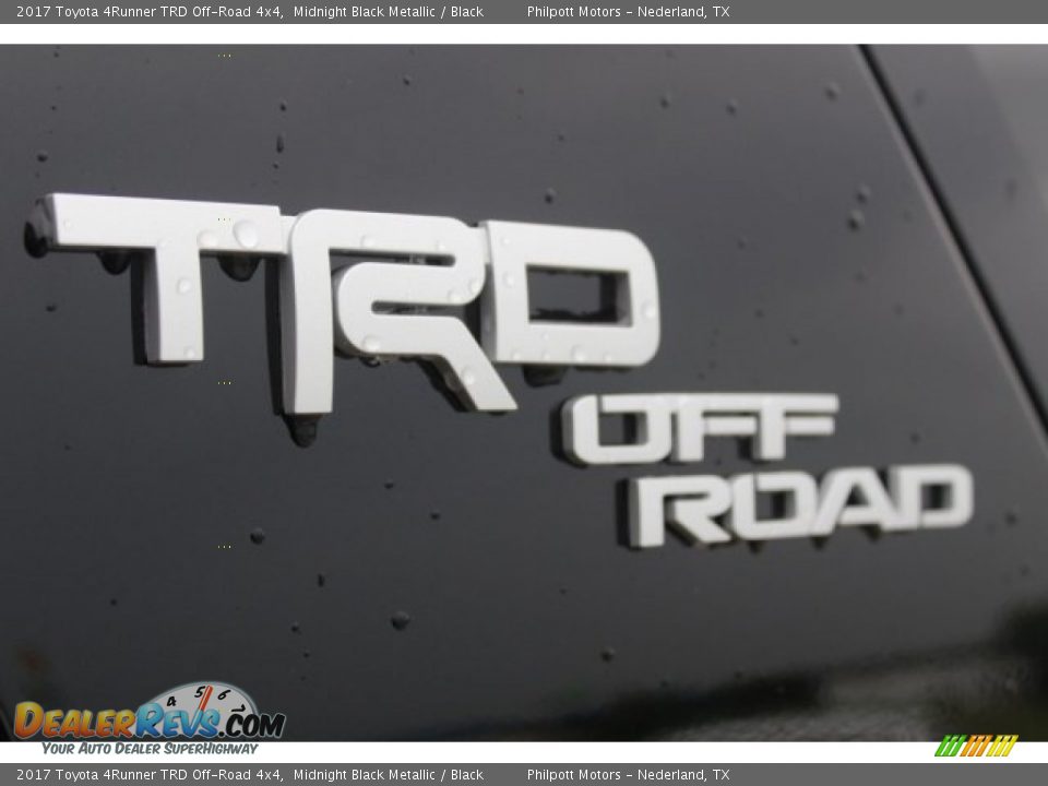 2017 Toyota 4Runner TRD Off-Road 4x4 Midnight Black Metallic / Black Photo #8
