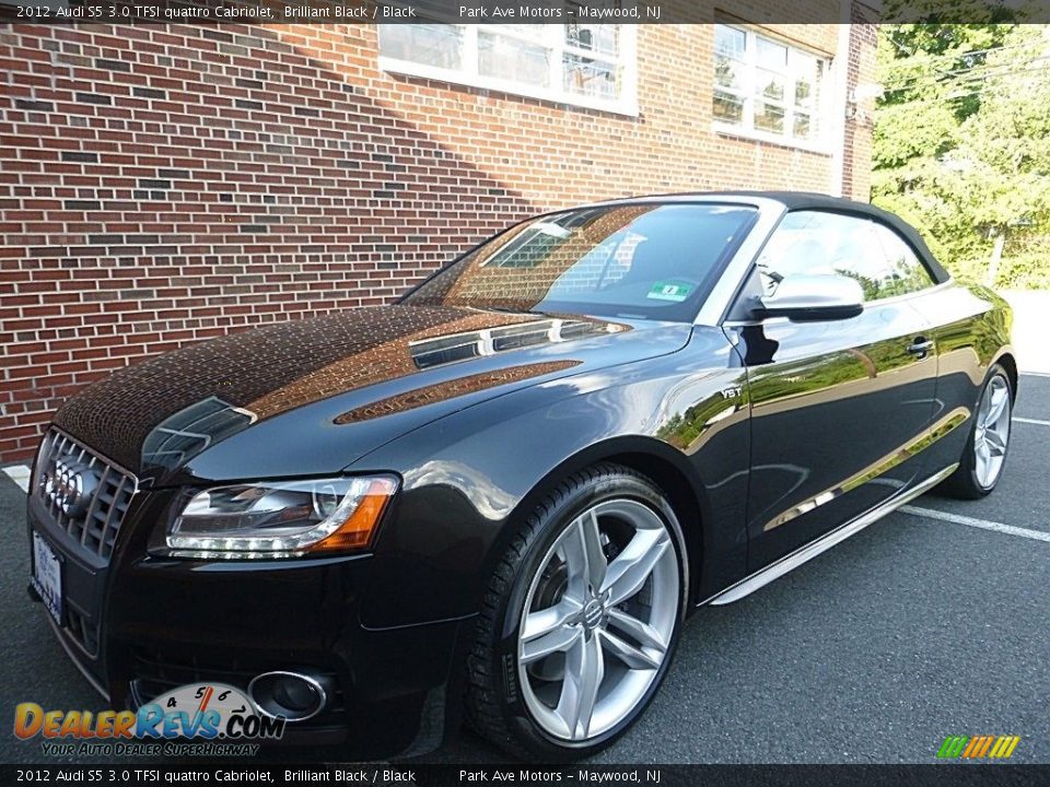 2012 Audi S5 3.0 TFSI quattro Cabriolet Brilliant Black / Black Photo #1
