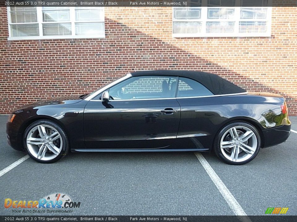 2012 Audi S5 3.0 TFSI quattro Cabriolet Brilliant Black / Black Photo #2
