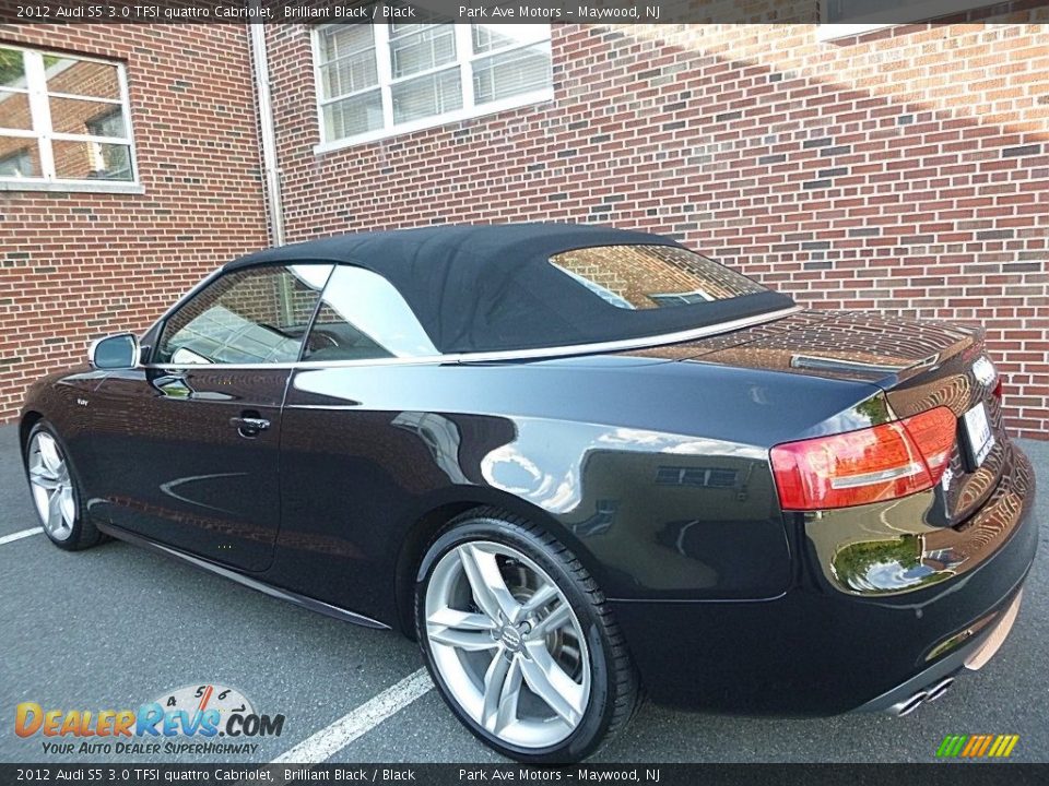 2012 Audi S5 3.0 TFSI quattro Cabriolet Brilliant Black / Black Photo #3
