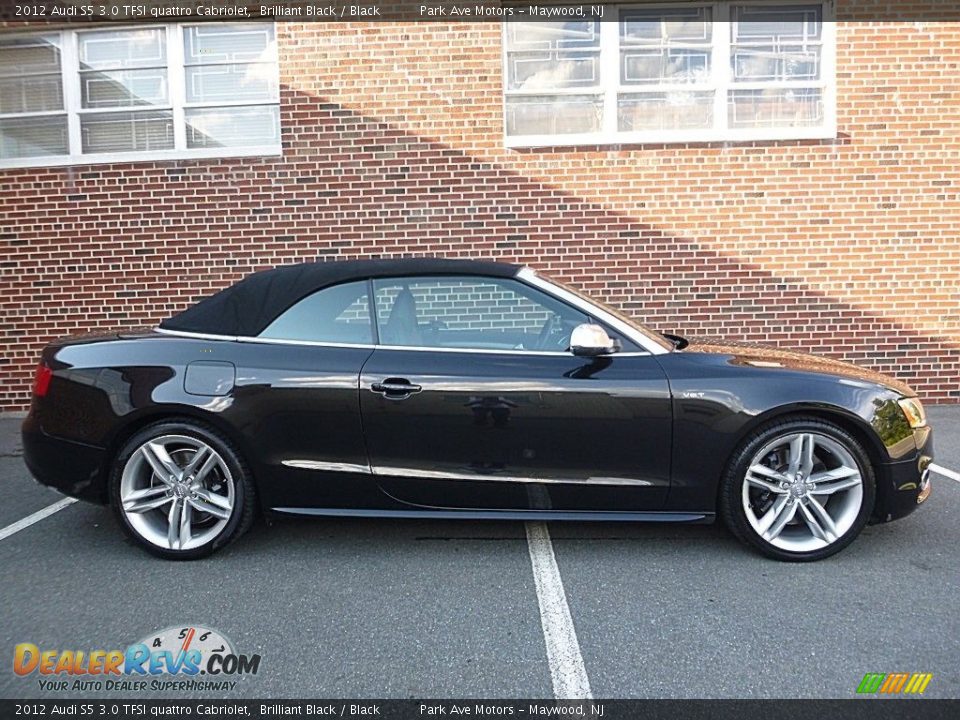 2012 Audi S5 3.0 TFSI quattro Cabriolet Brilliant Black / Black Photo #6