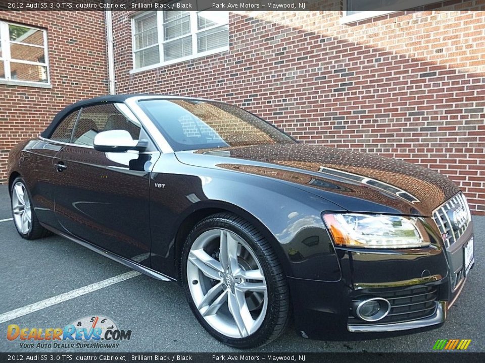 2012 Audi S5 3.0 TFSI quattro Cabriolet Brilliant Black / Black Photo #7