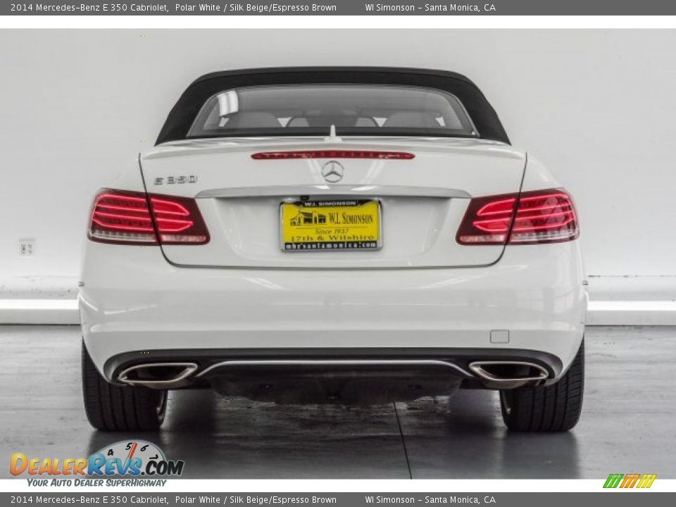 2014 Mercedes-Benz E 350 Cabriolet Polar White / Silk Beige/Espresso Brown Photo #3