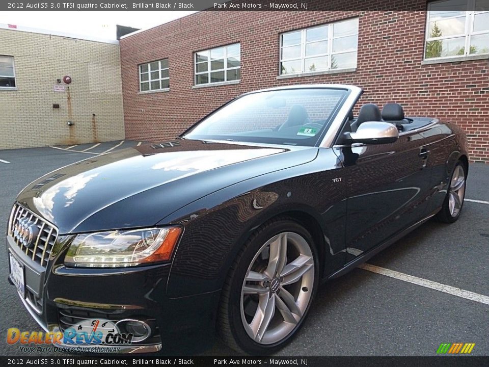 2012 Audi S5 3.0 TFSI quattro Cabriolet Brilliant Black / Black Photo #10