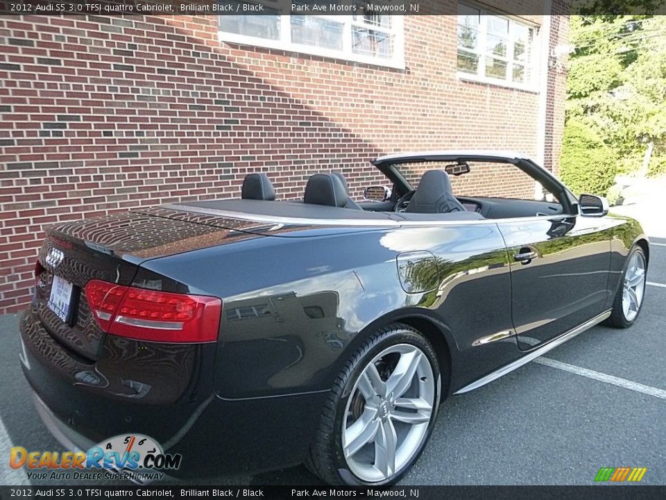 2012 Audi S5 3.0 TFSI quattro Cabriolet Brilliant Black / Black Photo #11