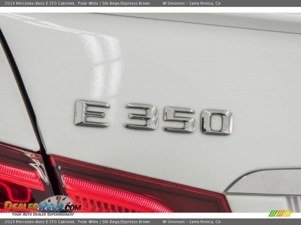 2014 Mercedes-Benz E 350 Cabriolet Polar White / Silk Beige/Espresso Brown Photo #7