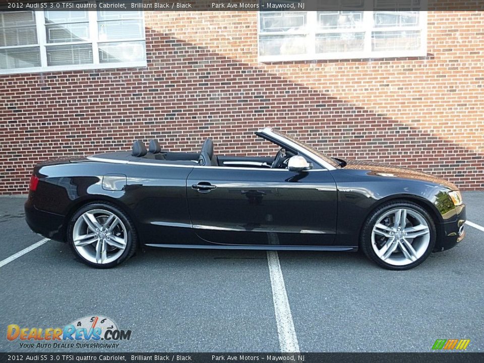 2012 Audi S5 3.0 TFSI quattro Cabriolet Brilliant Black / Black Photo #12