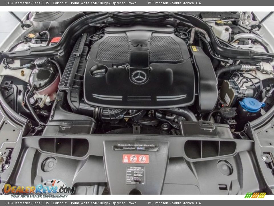 2014 Mercedes-Benz E 350 Cabriolet Polar White / Silk Beige/Espresso Brown Photo #8