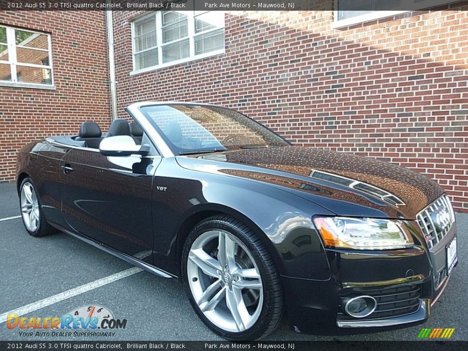 2012 Audi S5 3.0 TFSI quattro Cabriolet Brilliant Black / Black Photo #13