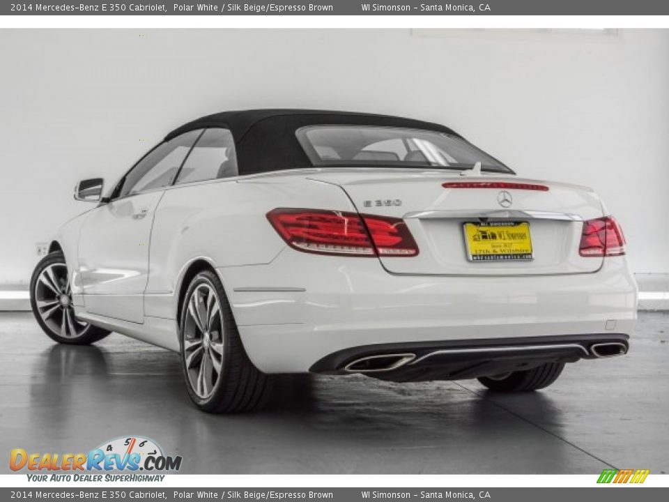 2014 Mercedes-Benz E 350 Cabriolet Polar White / Silk Beige/Espresso Brown Photo #10