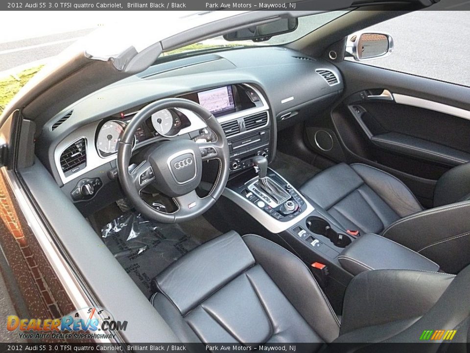 2012 Audi S5 3.0 TFSI quattro Cabriolet Brilliant Black / Black Photo #15