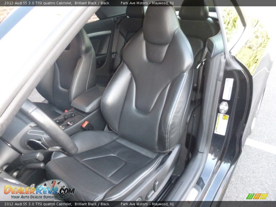 2012 Audi S5 3.0 TFSI quattro Cabriolet Brilliant Black / Black Photo #18