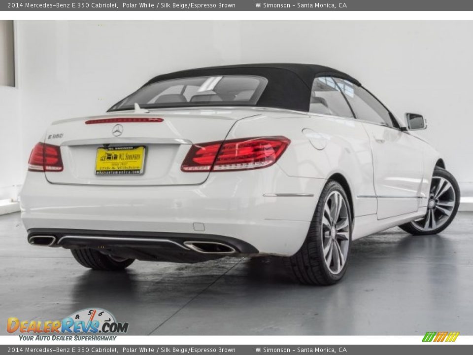 2014 Mercedes-Benz E 350 Cabriolet Polar White / Silk Beige/Espresso Brown Photo #16