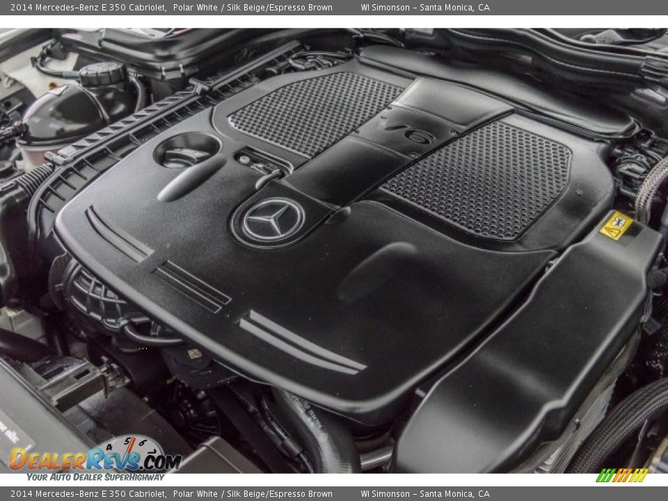 2014 Mercedes-Benz E 350 Cabriolet Polar White / Silk Beige/Espresso Brown Photo #28
