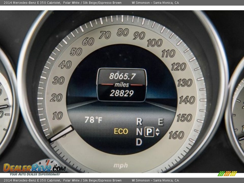 2014 Mercedes-Benz E 350 Cabriolet Polar White / Silk Beige/Espresso Brown Photo #31