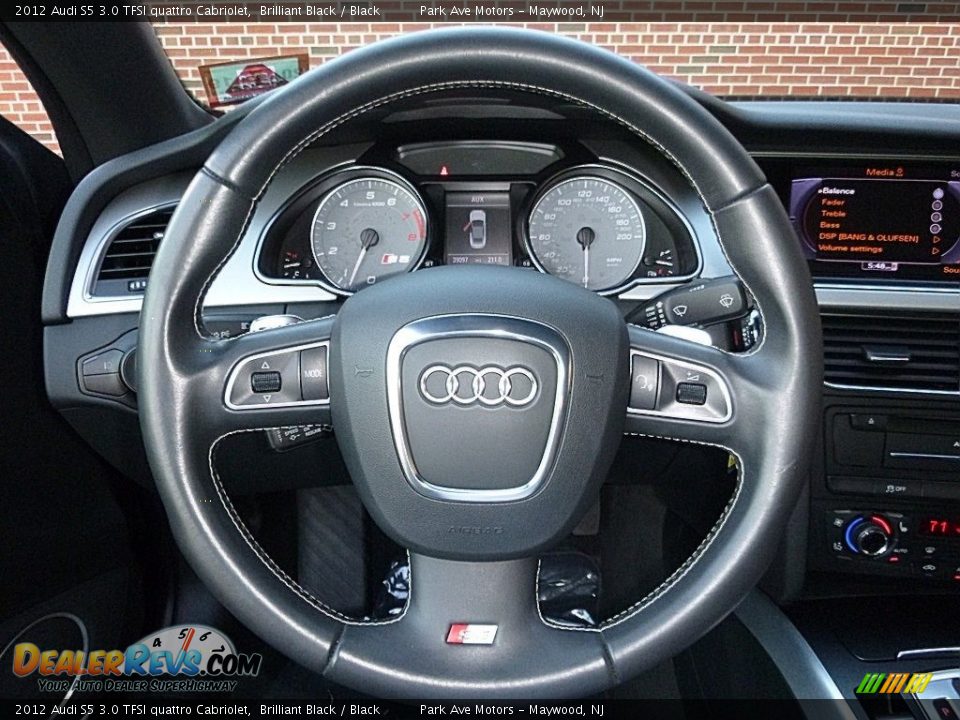 2012 Audi S5 3.0 TFSI quattro Cabriolet Brilliant Black / Black Photo #31