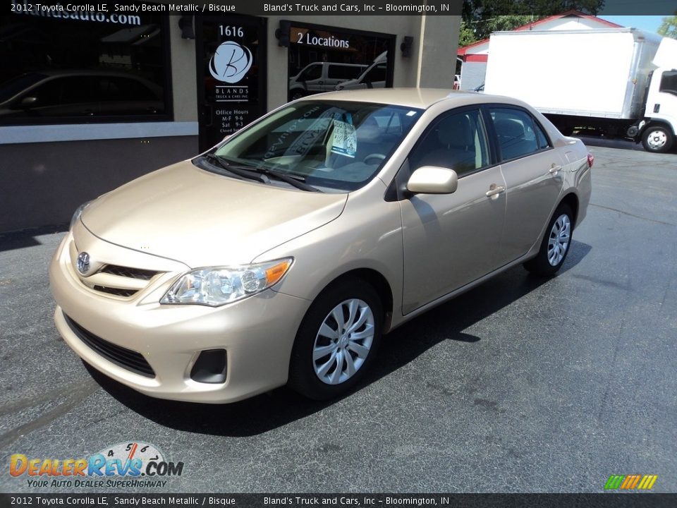 2012 Toyota Corolla LE Sandy Beach Metallic / Bisque Photo #2