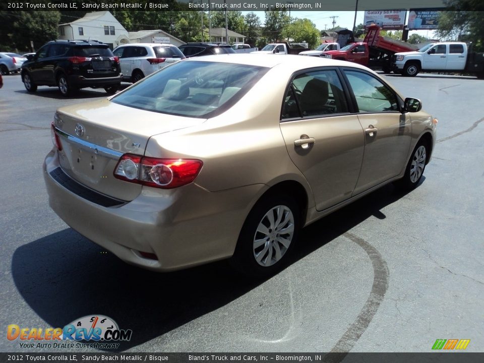 2012 Toyota Corolla LE Sandy Beach Metallic / Bisque Photo #4